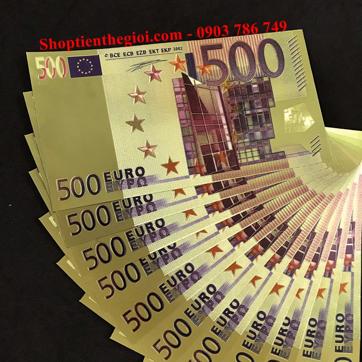 Tiền 500 EURO mạ vàng - SP000146